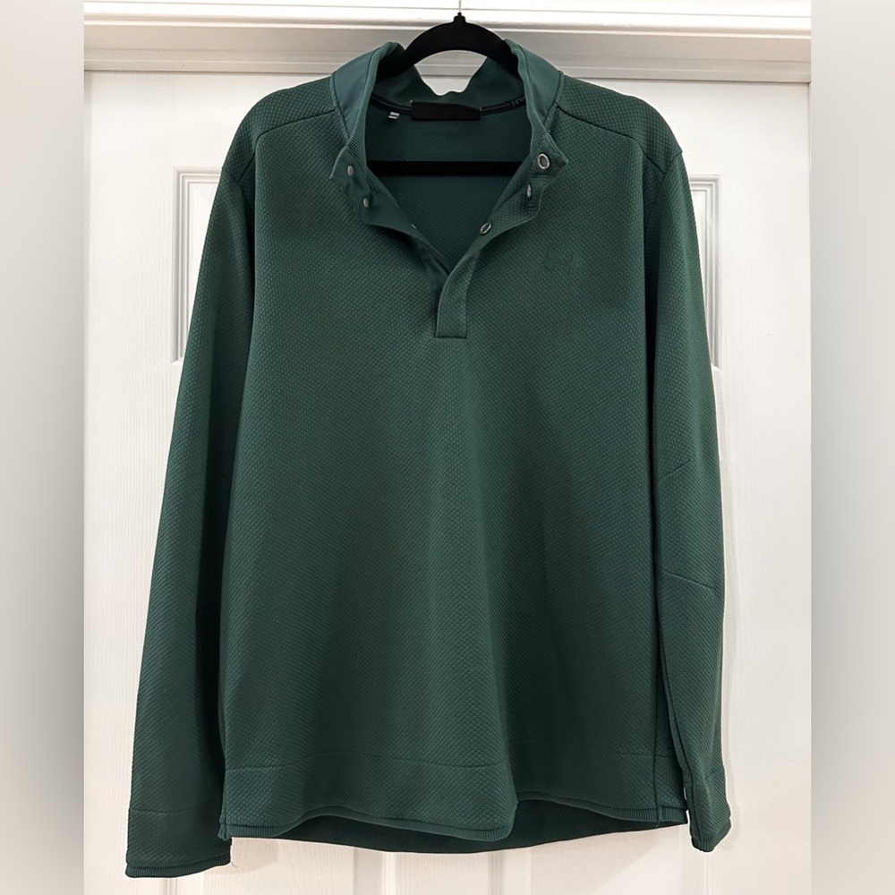 Under Armour Golf Men's UA Storm Sweater Fleece Mock Green XL 1317345 384 - Picture 6 of 11